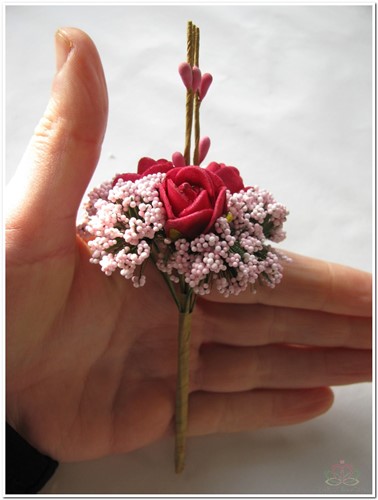 Corsage Miniroos New Style Pick Pink-Roze 