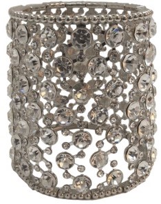 Corsage Polscorsage Stylin zilver 8cm breed 