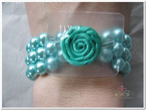 Corsage Polscorsage-armband Avery Turquoise 