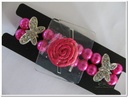 Corsage Polscorsage-armband Dancing Butterflies Pink 