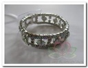 Corsage Polscorsage-armband Hard Rock zilver 
