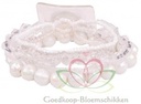 Corsage Polscorsage-armband Potpourri WIT Handmade 
