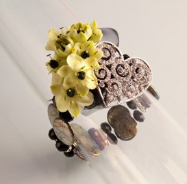 Corsage Polscorsage-armband When in Rome Black 