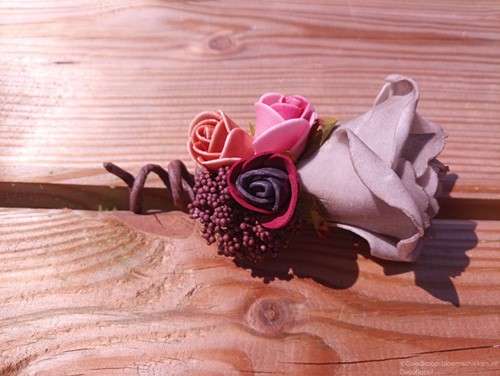Corsage Roos Autumn CPA 862 Grijs Tricolor Maatwerk