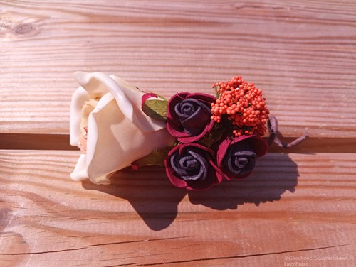 Corsage Roos Autumn CPA 870 Cava Bordeaux Orange Maatwerk
