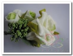 Corsage Roos CremeGroen CPR106 Maatwerk