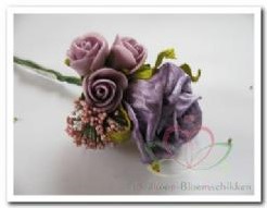 Corsage Roos Lila gemel. CPR102 Maatwerk