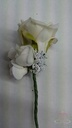 Corsage Roos Roomwit+ wit CPR141 Maatwerk