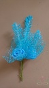 Corsage van foam Roosje en Calla's + blaadjes MatRood Maatwerk