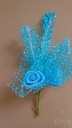 Corsage van foam Roosje en Calla's + blaadjes MatRood Maatwerk
