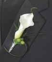 Corsagehouder Calla Vine goud boutonniere