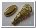 Corsagehouder Filigree goud Swirl boutonniere