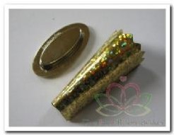 Corsagehouder Glitterati goud boutonniere