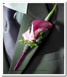 Corsagehouder Glitterati zilver boutonniere