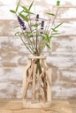 Decoratief Drijfhout met reageerbuis L.11 W.8,5 H.19,5 cm ook leuk voor stekjes
