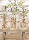 Decoratief Drijfhout met reageerbuis l.14 w.7 h.18.5 cm ook leuk voor stekjes