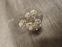 Decospeld Haarspeld Rose Strass diamantjes doosje12 
