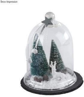 Dennenboompjes besneeuwd, 9+12 cm gesorteerd 4st Succulent