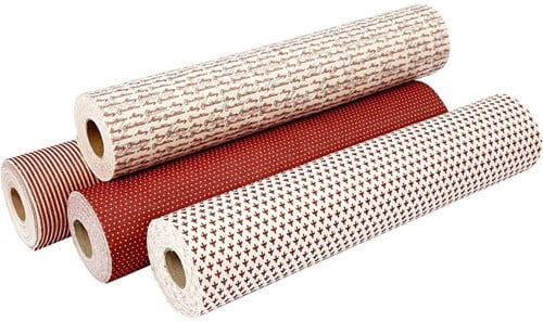 Designvilt - Rood witte streepjes hobbyvilt met print