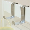 Deurkranshanger zilverkleur 5, 8*4*2 cm / set 2 stuks Deurkranshaak