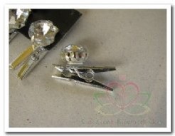 Diamantje Strass diamantjes op knijpertje / pakje 