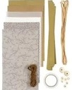DIYkit Pakket Hobbyset Creatieve mix, papier knippen, naturel, schoencadeautje