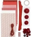 DIYkit Pakket Hobbyset Creatieve mix, papier knippen, rood,, creme schoencadeautje