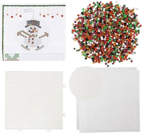 DIYkit Pakket Hobbyset Creative kit Strijkkralen Kersthangers schoencadeautje