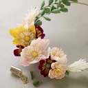 DIYkit Pakket Hobbyset Crêpepapier maak papieren bloemenkrans