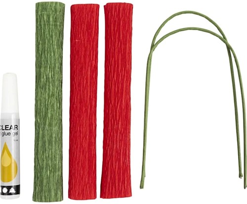 DIYkit Pakket Hobbyset Crêpepapier, Rozen schoencadeautje