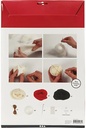 DIYkit Pakket Hobbyset Genaaldvilte kerstballen van styropor met gouddraad incl instructies.