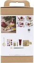 DIYkit Pakket Hobbyset maak 5 kerstballen met droogbloemen Decoupage super leuke box