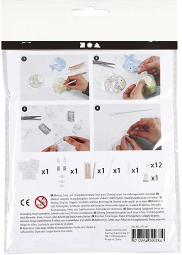 DIYkit Pakket Hobbyset Maak je eigen visspel schoencadeautje