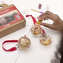 DIYkit Pakket Hobbyset Mini Hobbyset, Maak je eigen kerstbal Pailletten schoencadeautje
