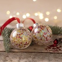 DIYkit Pakket Hobbyset Mini Hobbyset, Maak je eigen kerstbal Pailletten schoencadeautje