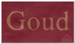 Donkerrood 70 mm met gouden opdruk ca. 80 cm Bedrukt lint 