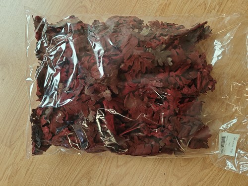 Eikenblad LOS ca. 150 gram Rood hoeveelheid zie 2e foto