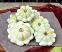 Fall Blossom F1 Witte Patisson met gele strepen 250 pompoenzaden