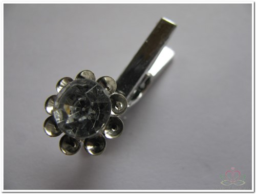 Flowerclip Metal Strassbloem knijpertjes 24st Bloemenknijpertje