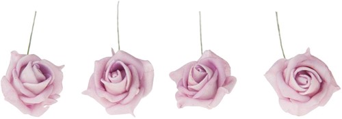 foam rose 4cm 20pc zak Oudroze Lilaroze - Lightpink/Lilac Mooie kleuren