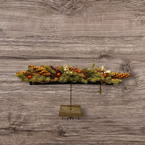 Frame Bloemstukhouder Hoge Standaard met plaat 20*10*25cm hoog. Laagste variant zo van de smid leuk om een hoog bloemstuk te maken