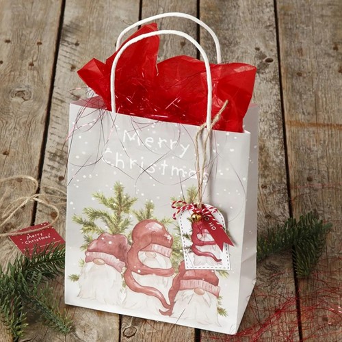 Geschenktasset Winter Kerst 3 stuks cadeauverpakking, giftbag