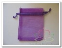 Giftbag organza Paars ca. 7*9 cm cadeauzakje,bruiloftbedankje