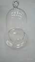 Glas Bel voor waxinelichtje of bloemen 18 cm hoog / ds 6st 