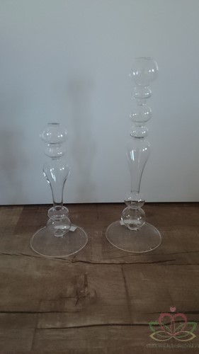 Glas Vaas Kandelaar 20 cm 