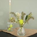 Glas vaas Tafelvaasje, Hyacint vaasje Fleur vase Ø7 h. 9 cm clear Hyacinth vase kleiner model