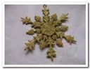Glitter sneeuwvlok Goud set 4 st 