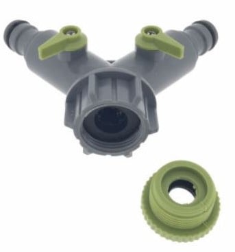 groen Arrow Universele Waterverdeler Y-Model 2-Weg direct op slang of kraan