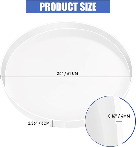 Grote Siliconenmal voor bv salontafel epoxy 60 cm diameter en 6 cm diep Origineel.Herbruikbaar. Voor Epoxy Resin