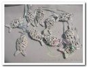 Guirlande 10 Rieten Visjes Wit white wash 